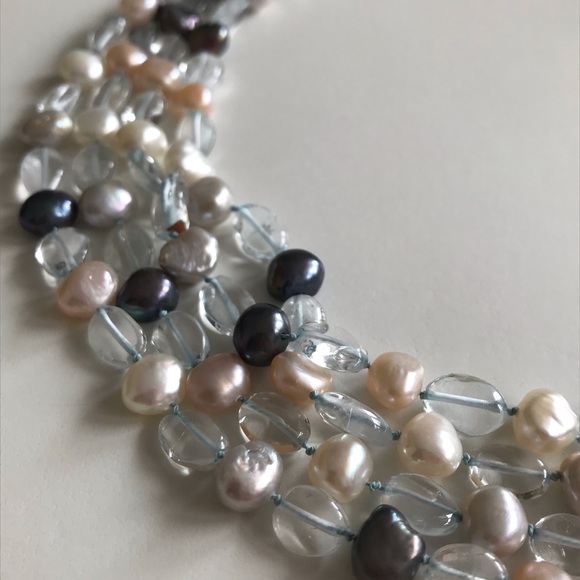 4 Strands Beaded Necklace - Picture 3 of 8